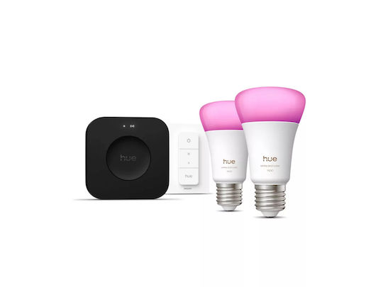 Philips Smart Λάμπα Philips Hue LED για Ντουί E27 και Σχήμα A60