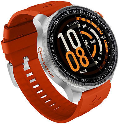Garett Compass 53mm Αδιάβροχο Smartwatch με Παλμογράφο (Ασημί)