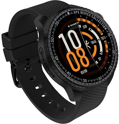 Garett Compass 53mm Αδιάβροχο Smartwatch με Παλμογράφο (Μαύρο)