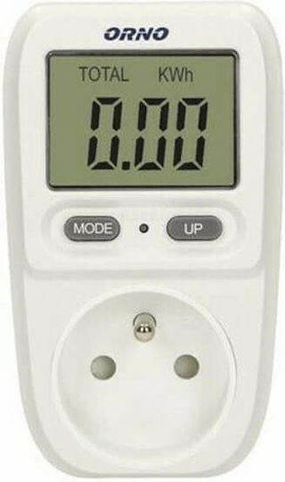 Orno Μετρητής Κατανάλωσης Ρεύματος για Μέγιστη Ισχύ έως 3.68kW OR-WAT-419