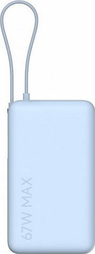 Xiaomi Power Bank 10000mAh 67W με Θύρα USB-A και Θύρα USB-C Ice Blue