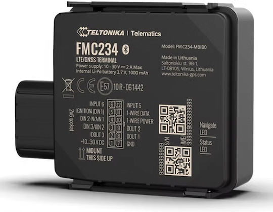 Teltonika GPS Tracker FMC234 4G/LTE / GSM για Αυτοκίνητα / Μηχανές / Σκάφη / Φορτηγά Αδιάβροχο FMC234WCJ501