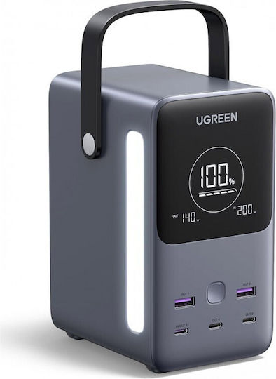 Ugreen PB770 Power Bank 48000mAh 300W με 2 Θύρες USB-A και 3 Θύρες USB-C Power Delivery Γκρι