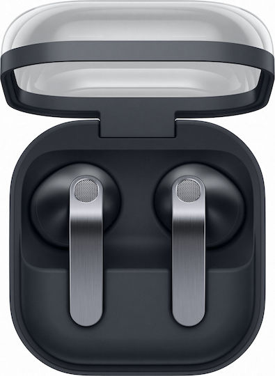 Samsung Galaxy Buds4 Bluetooth Handsfree Ακουστικά με Αντοχή στον Ιδρώτα και Θήκη Φόρτισης Μαύρα