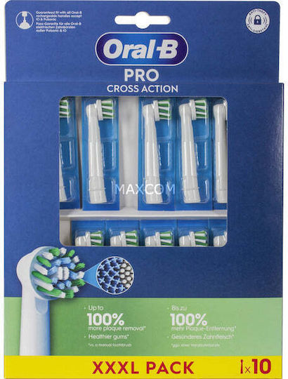 Oral-B Pro Cross Action Ανταλλακτικές Κεφαλές για Ηλεκτρική Οδοντόβουρτσα 10τμχ