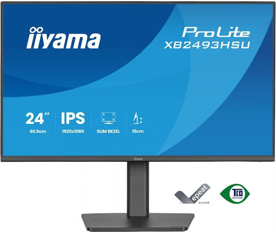 Iiyama XB2493HSU-B1 IPS Monitor 23.8" FHD 1920x1080 με Χρόνο Απόκρισης 4ms GTG