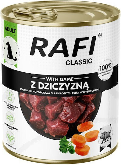 Υγρή Τροφή Σκύλων Rafi Classic Game 800g