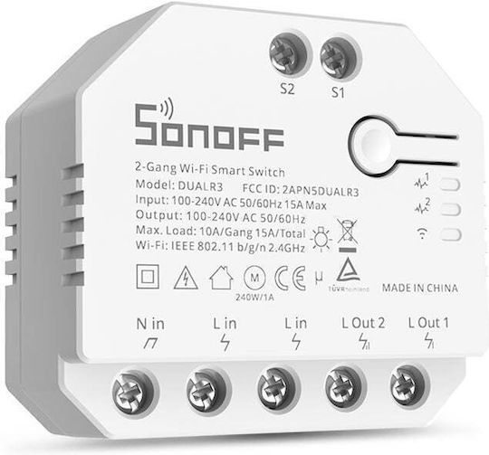 Sonoff Dual R3 Smart Switch 2 Καναλιών Wi-Fi 15A