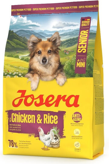 Josera 3kg Ξηρά Τροφή για Ηλικιωμένους Σκύλους Μικρόσωμων Φυλών με Κοτόπουλο και Ρύζι