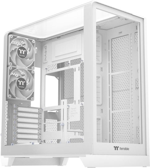 Thermaltake View 390 TG Gaming Midi Tower Κουτί Υπολογιστή με Πλαϊνό Παράθυρο Snow White