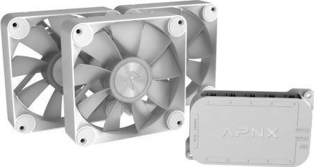 APNX FP1-R 120 Reverse Case Fan με ARGB Φωτισμό 3τμχ Λευκό