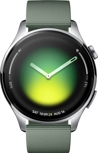 Xiaomi Watch 5 47mm Αδιάβροχο με Παλμογράφο (Juniper Green)