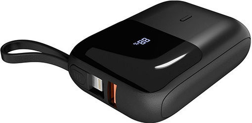 S-Link P109M Power Bank 10000mAh με Θύρα USB-A και Θύρα USB-C Power Delivery Μαύρο