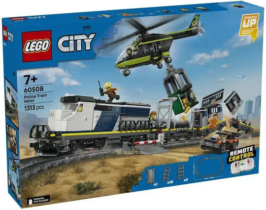 LEGO Τουβλάκια Police Train Heist για 7+ Ετών 1313τμχ 60508