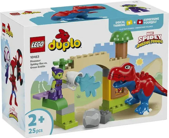 LEGO Duplo Spidey-Rex Dinosaur vs. Green Goblin για 2+ Ετών 25τμχ 10463