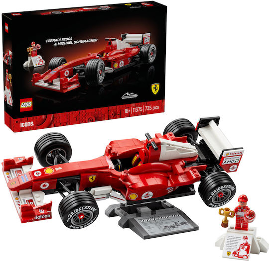 LEGO Icons Ferrari F2004 & Michael Schumacher για 18+ Ετών 735τμχ 11375