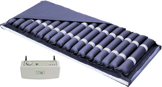 Anti-decubitus Mattress Pneumatic Compartment 17 Compartments Cpr Safety Valve Reh Αερόστρωμα Κατάκλισης με Αντλία