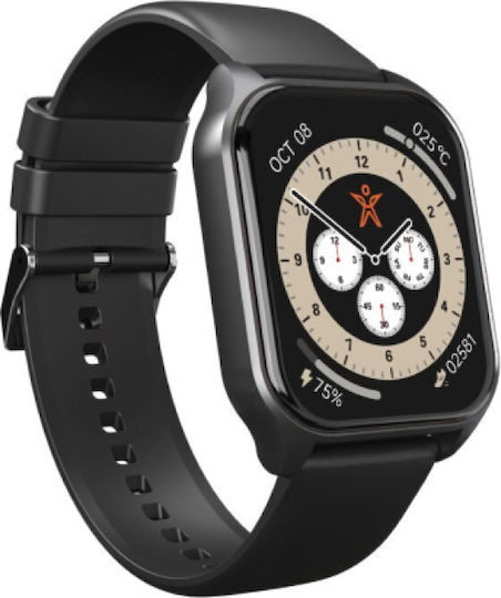 SBS Onetrack Smartwatch με Παλμογράφο (Μαύρο)