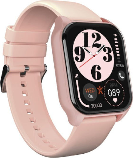 SBS Onetrack Smartwatch με Παλμογράφο (Ροζ)