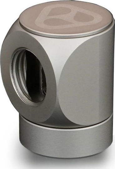 Thermal Grizzly Grizzly Deltamate Rotary Fitting Ff90° Nickel (tg-dm-fit-0210) Ασημί TG-DM-FIT-0210
