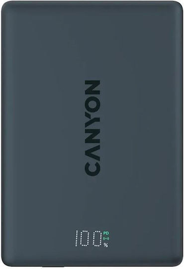 Canyon OnPower 500 MagSafe 5000mAh 20W με Θύρα USB-C Power Delivery Μαύρο