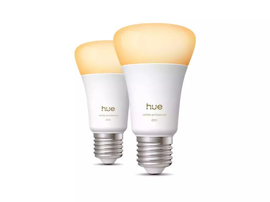 Philips Smart Λάμπες LED για Ντουί E27 και Σχήμα A60 2τμχ 929003854802