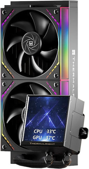 Thermalright Peerless Vision Υδρόψυξη Επεξεργαστή Διπλού Ανεμιστήρα 120mm για Socket AM4/AM5/1700/1200/115x με ARGB Φωτισμό