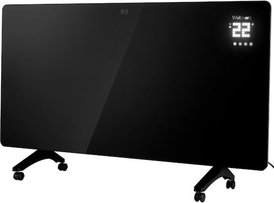 Webber Aura Igh720 Θερμοπομπός Δαπέδου 720W με Ηλεκτρονικό Θερμοστάτη Μαύρος