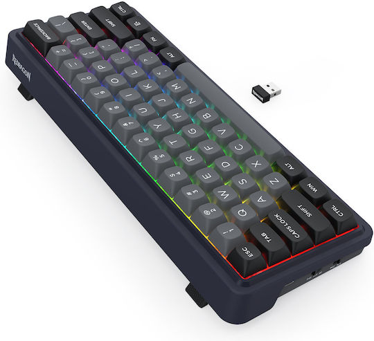 Redragon Draconic V2 K730GB-RGB-PRO Ασύρματο Gaming Πληκτρολόγιο 60% με RGB φωτισμό (International English)