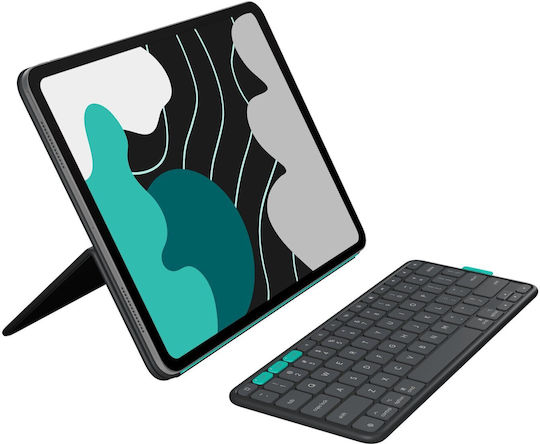 Logitech Flip Cover Ανθεκτική με Πληκτρολόγιο Γκρι (iPad Pro 13", iPad Air 13)