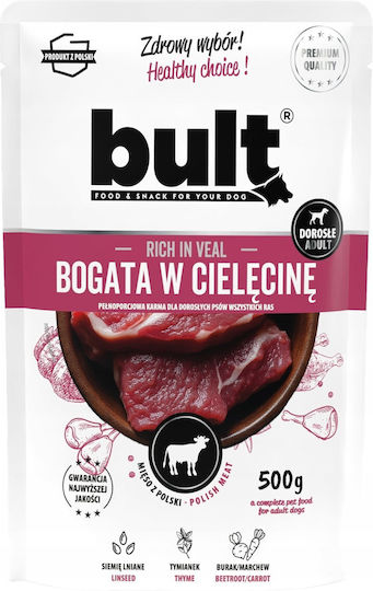 Bult Υγρή Τροφή Σκύλων σε Φακελάκι με Βοδινό 500gr
