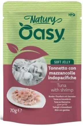 Oasy Υγρή Τροφή για Γάτες με Τόνο 70gr