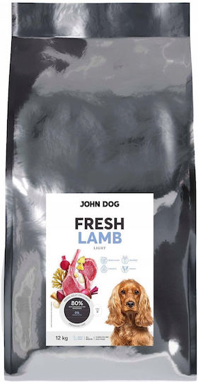 John Dog 12kg Ξηρά Τροφή για Ενήλικους Σκύλους με Αρνί
