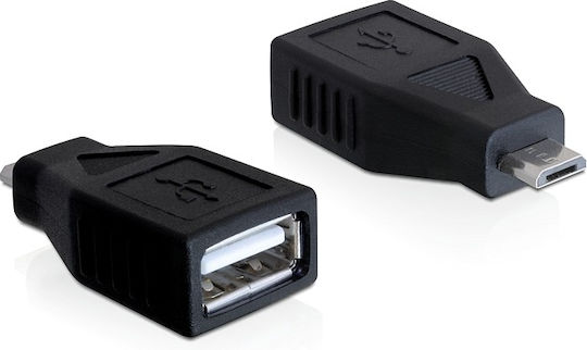 DeLock Μετατροπέας micro USB male σε USB-A female 1τμχ 65296