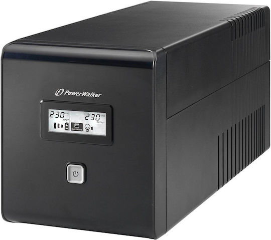 Powerwalker VI 1000 LCD UPS Line-Interactive 1000VA 600W με 4 Πρίζες