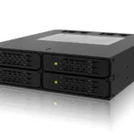 Icy Dock ToughArmor 4x 2.5Inch SATA 6Gbps/SAS HDD/SSD Mobile Rack/Cage in 1x external 5.25Inch bay Μαύρο MB994SP-4S