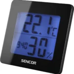 Sencor SWS 15 B Θερμόμετρo & Υγρασιόμετρo Επιτραπέζιο για Χρήση σε Εσωτερικό Χώρο