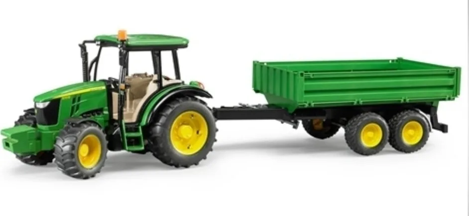 20160512110456_bruder_trakter_john_deere_5115m_me_karotsa Bruder John Deere 5115M Τρακτέρ 1:16 Αγροτικό για 3+ Ετών - Image 1