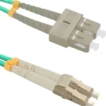 Qoltec Optical Fiber LC-SC Cable 5m Τιρκουάζ (54351)