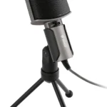 Yenkee YMC 1020GY Σετ Μικρόφωνο 3.5mm Επιτραπέζιο σε Γκρι Χρώμα