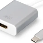 Digitus Μετατροπέας USB-C male σε HDMI female Λευκό 1τμχ DA-70836