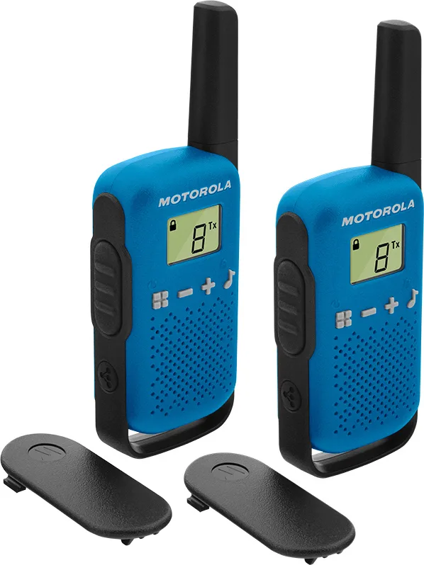 20180727122124_motorola_talkabout_t42_twin_pack Motorola Talkabout T42 Ασύρματος Πομποδέκτης PMR με Μονόχρωμη Οθόνη Σετ 2τμχ Σε Μπλε Χρώμα - Image 1