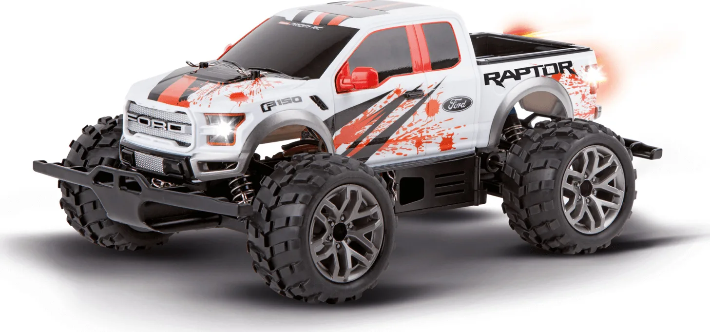 20181022122605_carrera_ford_f_150_raptor_px Carrera Ford F-150 Τηλεκατευθυνόμενο Αυτοκίνητο Λευκό 370183017 - Image 1