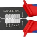 Knipex Πρέσα Ακροδεκτών Διατομής 0.5-6mm² με Απογυμνωτή (Μήκος 240mm) 97 32 240