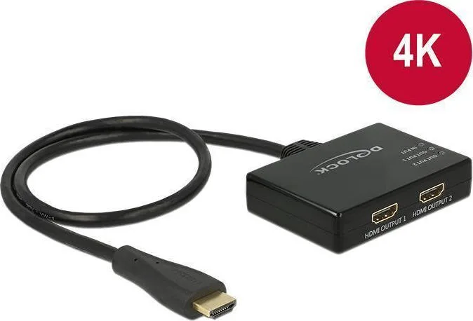 20181219172955_delock_87700_uhd_hdmi_splitter_1_eisodos_2_exodoi DeLock 87700 UHD 1 είσοδος/2 έξοδοι HDMI Splitter - Image 1