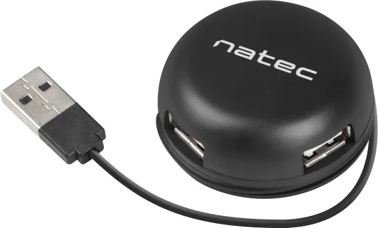 20190424103726_natec_bumblebee_black Natec Bumblebee USB 2.0 Hub 4 Θυρών με σύνδεση USB-A (NHU-1330) - Image 1