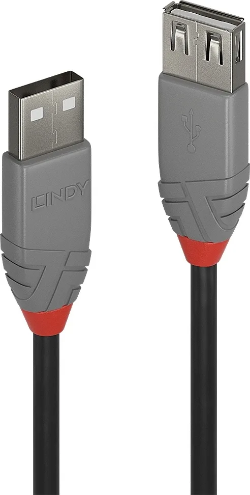Lindy USB 2.0 Cable USB-A male - USB-A female 0.2m (36700) - Image 1