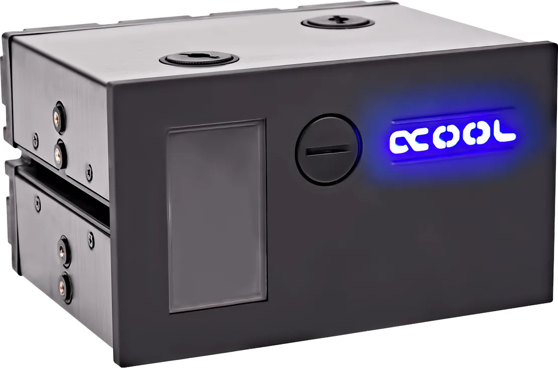 20191205104130_alphacool_alphacool_ice_tray_single_laing_d5_dual_5_25_bay_station Alphacool Alphacool Ice Tray - Single Laing D5 - Dual 5.25 Bay Station - Image 1