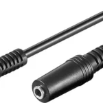 Goobay Καλώδιο 3.5mm male - 3.5mm female Μαύρο 2m (50431)