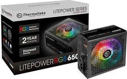 20191216161114_thermaltake_litepower_rgb_650w Thermaltake Litepower RGB 650W Μαύρο Τροφοδοτικό Υπολογιστή Full Wired - Image 1